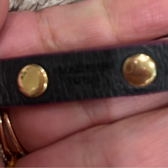 Tory Burch double wrap patent wrap around  bracelet - Picture 3 of 5